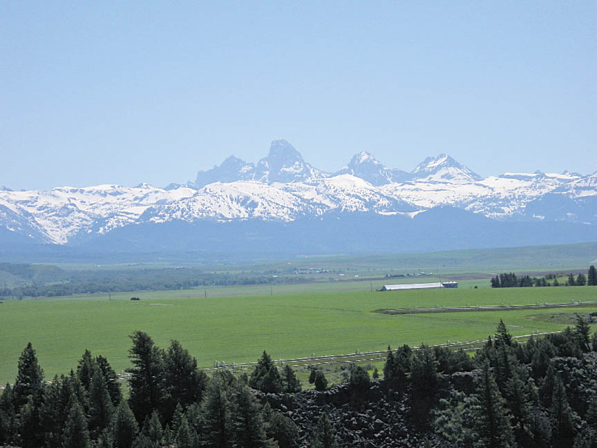 Grand Tetons, as seen from Tetonia