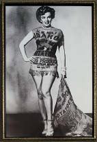 Marilyn Munroe in a potato sack dress